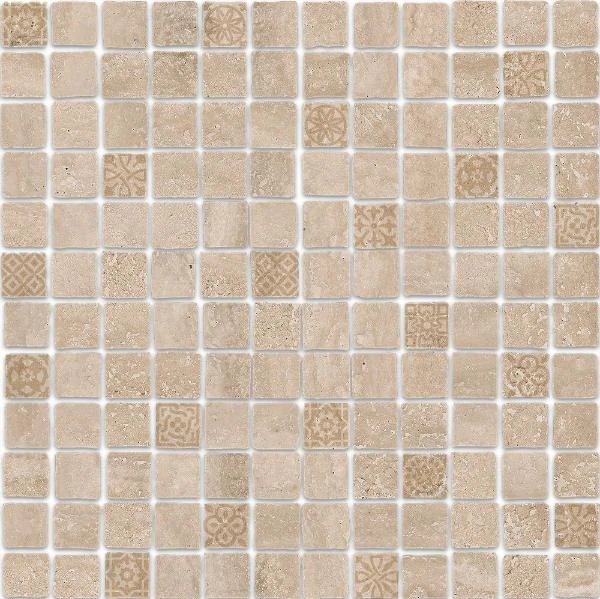 Мозаика Kerama Marazzi Риальто Антика 2 Мозаичный Бежевый Матовый MBD004
