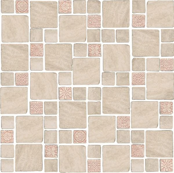 Мозаика Kerama Marazzi Риальто Антика 4 Мозаичный Бежевый Светлый Матовый MBD006