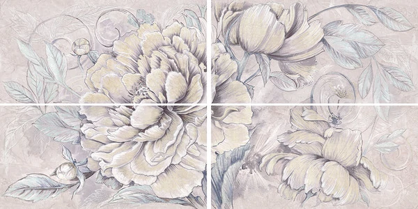 Панно Керлайф DELICATO BOUQUET PERLA 126x63