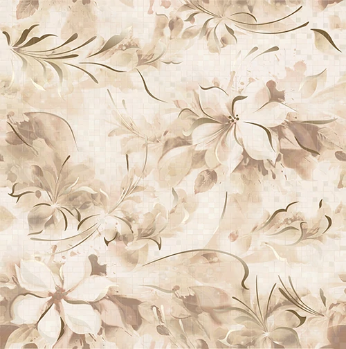 Панно Керлайф PIXEL MARRON FIORI 63x63 (комплект)