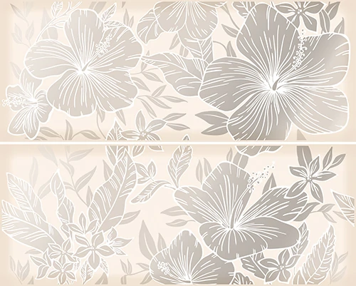Панно Керлайф ELISSA FIORE MARFIL 50.5X40.2 (компл.)