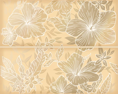 Панно Керлайф ELISSA FIORE SABBIA 50.5X40.2 (компл.)