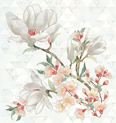 Панно Керлайф PRIMAVERA MAGNOLIA BIANCO 75.3x70.9
