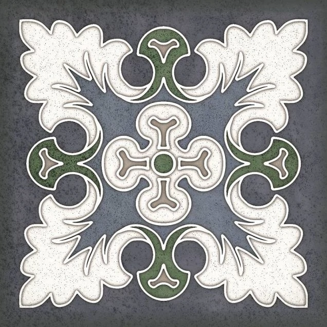 Декор Керлайф Smalto Decor Blu 1 15x15