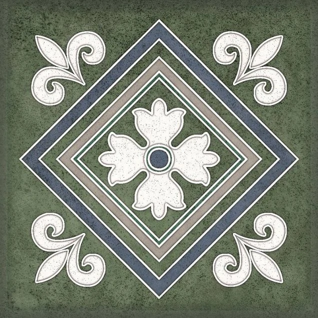 Декор Керлайф Smalto Decor Verde 2 15x15