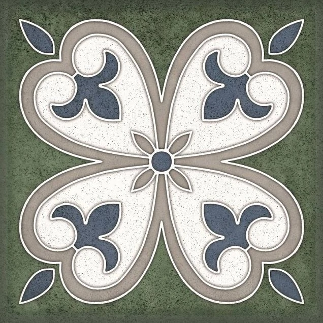 Декор Керлайф Smalto Decor Verde 4 15x15