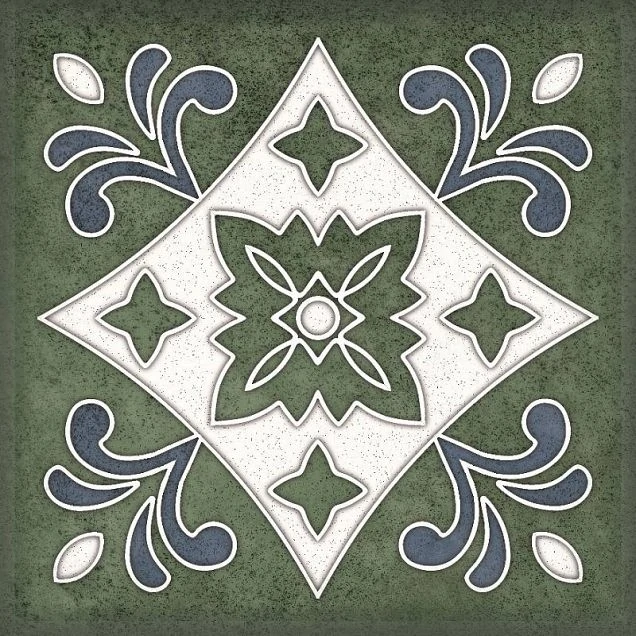 Декор Керлайф Smalto Decor Verde 3 15x15