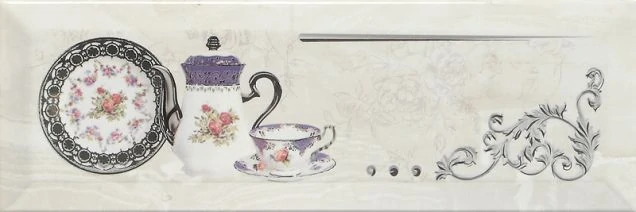 Декор Monopole Petra Pranzo Silver B 10x30