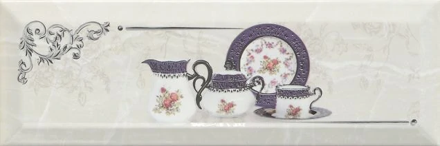 Декор Monopole Petra Pranzo Silver C 10x30