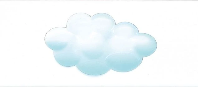 Декор PiezaROSA 330009 АККОРД Ясли облако 20x45