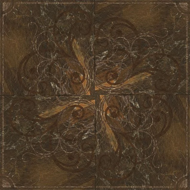 Панно Cerdomus 58130 Rosone Classic Charcoal 80x80