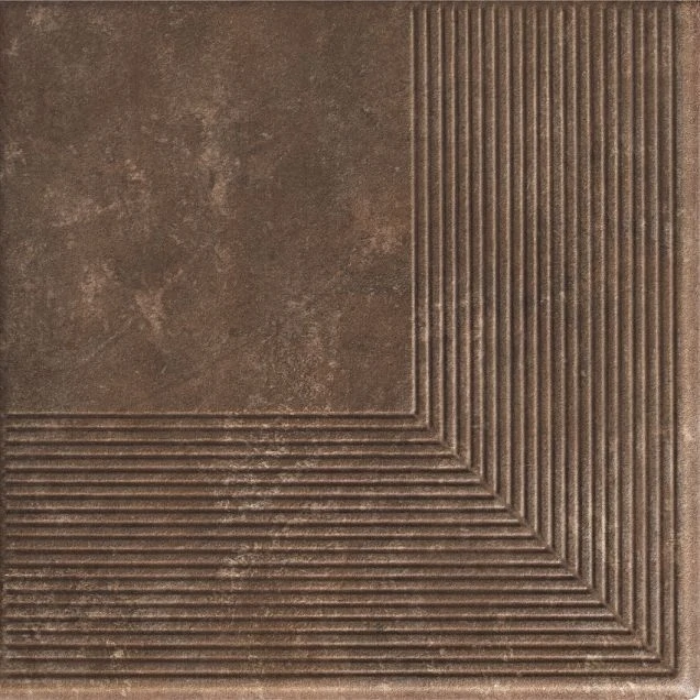 Клинкерная плитка Paradyz Ilario beige Brown Stopnica Narozna