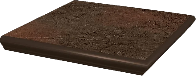 Ступень Paradyz Semir Brown наружная с капиносом структурная 33х33х1,1 41036