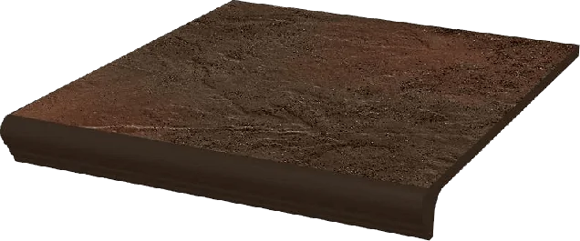 Ступень Paradyz Semir Brown простая с носиком структурированная 30x33 41037