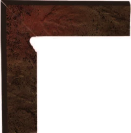 Плинтус Paradyz Semir Brown Цоколь левый (B+A) 30х8,1х1,1