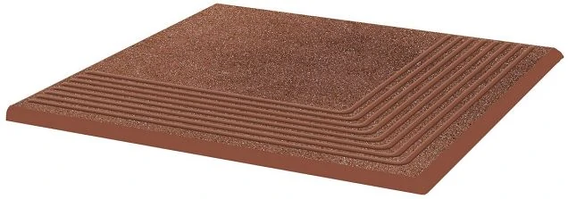 Ступень Paradyz Taurus Brown угловая структурированная 30x30x1,1 51422