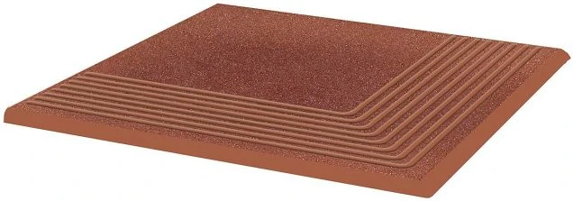 Ступень Paradyz Taurus Rosa угловая структурированная 30x30x1,1