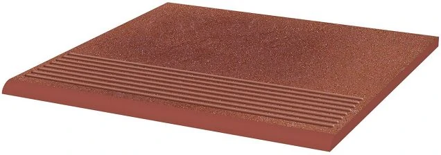 Ступень Paradyz Taurus Rosa простая структурированная 30x30x1,1