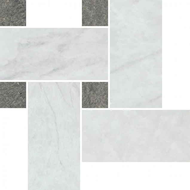 Мозаика Pamesa Marbles-Cr. Pisa Malla Twisted White 38-237-108-1643
