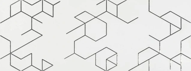Декор Azulev Clarity Decor Polygon Blanco 25x65