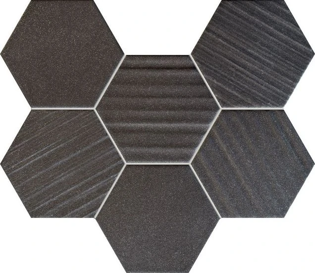 Мозаика Tubadzin Horizon Ms- hex black MS-01-202-0289-0221-1-013