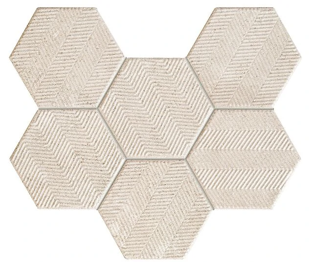 Мозаика Tubadzin Sfumato Hex 28,9x22,1