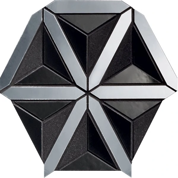 Мозаика Tubadzin Lucid Black 31.2x35.4