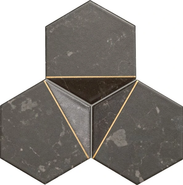 Мозаика Tubadzin Scoria Black 1 19.2x16.5