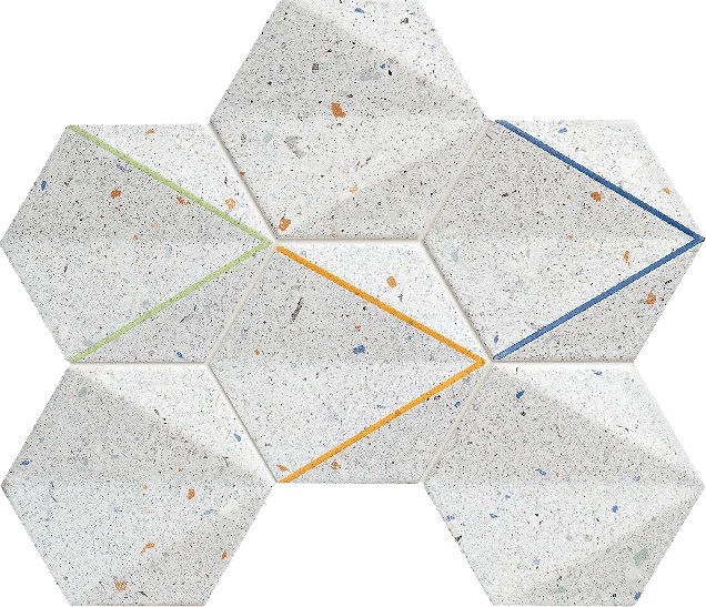 Мозаика Tubadzin Dots Ms- Grey 29.8x22.1