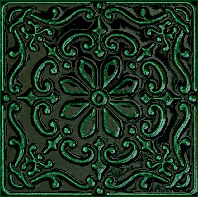 Декор Tubadzin D-Tinta green 14.8x14.8