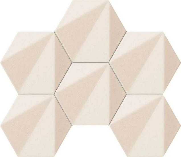Мозаика Tubadzin Beat of White MS- Hex 28.9x22.1