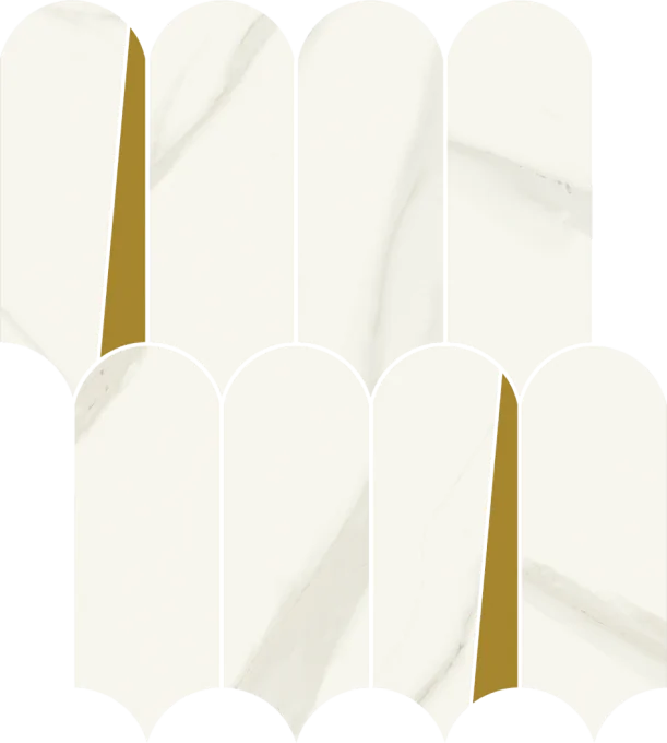 Мозаика 600110000948 Metropolis Calacatta Mosaico Elegant 32.5x36.1