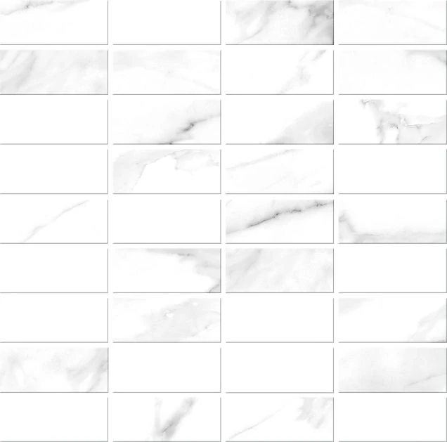 Мозаика Meissen Keramik White stream A16677 белый 30x30