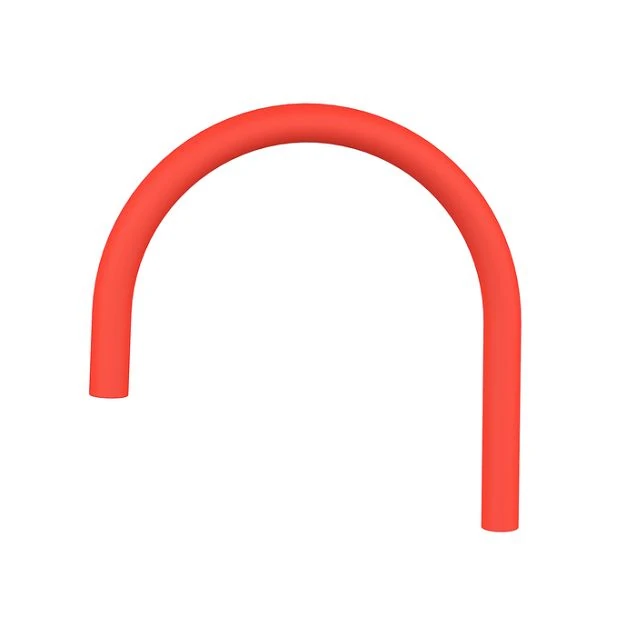 Сменный гибкий шланг для смесителя, силикон, цвет красный, Kitchen Line, IDDIS, FSPRD00i59