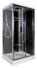 Душевая кабина Edelform EF-4050 R black B, с термостатом