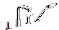 Смеситель для ванны Hansgrohe Talis S (72419000) на борт ванны на 4 отверстия