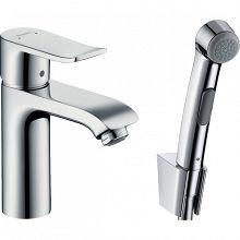 Смеситель для раковины Hansgrohe Metris 110 31285000 с гигиеническим душем