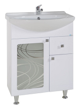 Тумба Альфа Кристалл 65-1Н ASB-Mebel