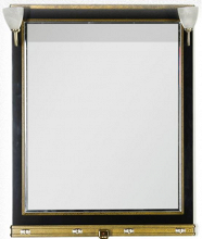 Зеркало Aquanet Валенса 70 черный каркалет/золото 180150