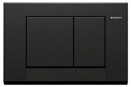 Клавиша Geberit Bolero 115.777.DW.1, черная, пластик, 246x164 мм