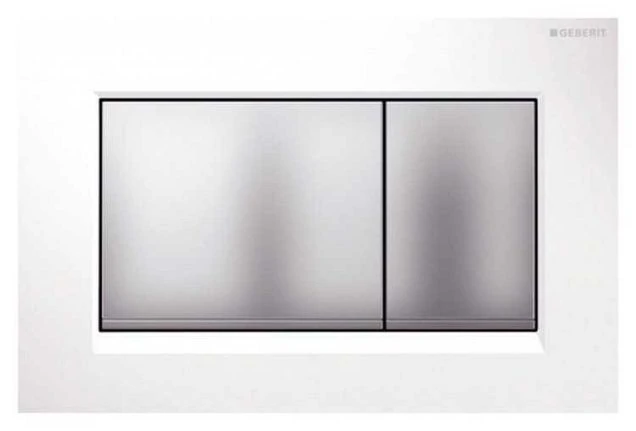 Клавиша Geberit Sigma 30 115.883.KL.1 пластик, белый/хром матовый