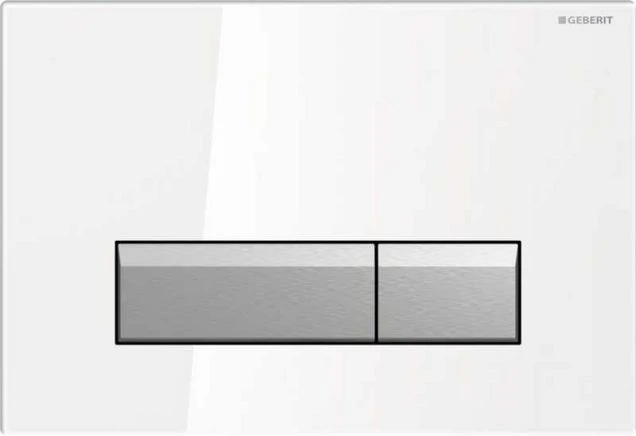Клавиша Geberit Sigma 40 115.600.SI.1 со встроенной системой удаления запаха, белое стекло