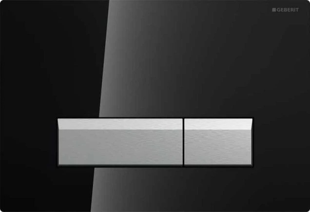 Клавиша Geberit Sigma 40 115.600.SJ.1 со встроенной системой удаления запаха, черное стекло, глянец