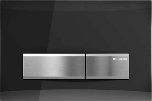Клавиша Geberit Sigma 50 115.788.SD.5 рамка зеркальное дымчатое стекло, кнопки хром