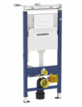 Монтажный элемент Geberit Duofix UP100 Plattenbau 458.125.11.1, клавиша Delta, белый