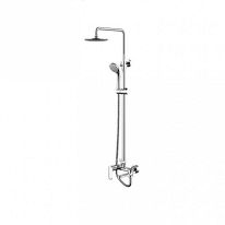 Душевая колонна Bravat Opal C F6125183CP-A1-RUS для ванны, круглой формы,хром