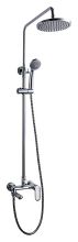 Душевая колонна Bravat Opal R F6125183CP-A2-RUS для ванны, круглой формы, покрытие: пластик/хром
