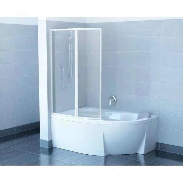 Шторка для ванны Ravak Supernova VSK2 Rosa 160, 76L9010041, левая, белая/раин