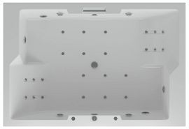 Ванна Aquatek Дорадо 190x130 с гидромассажем (электронное управление, 6 форсунок)