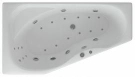 Ванна Aquatek Медея 170x95 с гидромассажем (электронное управление, 6 форсунок) L/R